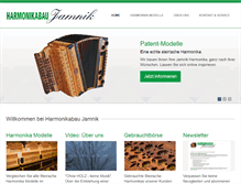 Tablet Screenshot of jamnik-harmonika.at